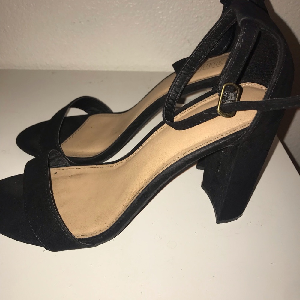 Black heels.